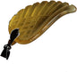 35mm Hand carved mixed gemstom angel wing for necklace pendant bead (piezoelectric citrine(glass))