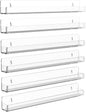 Nail Polish Shelf Wall Acrylic Clear 15 Inch Rack Sunglass Organizer Multi-Purpose Floating Shelves for Beauty Salons Retailer Dressing Room (6 PCs)