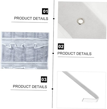 Zerodeko Hanging Shoe Storage Mount Door Organizer Nonwoven Bag Hooks Storage Organizer Pouch