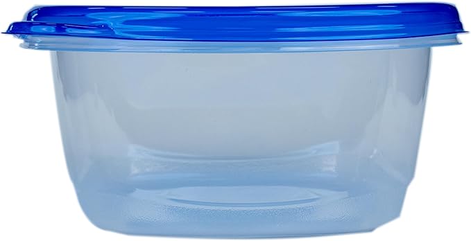 Glad GladWare Tall Entree Food Storage Containers with Lids, Large Square BPA Free Plastic for Meal Prep and Lunches, Lock Tight Seal, Microwave and Dishwasher Safe, 42 Oz, 3 Count - 6 Pack