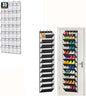MISSLO 35 Clear Large Pockets Over The Door Shoe Organizer and 36 Pairs Clear Over the Door Shoe Organizer