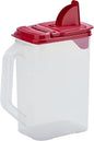 Buddeez Flour and Sugar Container - 4 Quart All Purpose Kitchen Organization and Storage Unit, Dry Storage Container For Kitchen, Large Food Storage Container for Organizing Your Pantry (Red Lid)