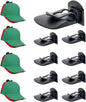 8 Pack Adhesive Hat Hooks for Wall – Strong Hold Hat Rack for Baseball Caps & Cowboy Hats, Minimalist Hat Display Organizer, Hat Hangers for Wall/Door/Closet, No Drilling, USA Patented – Black