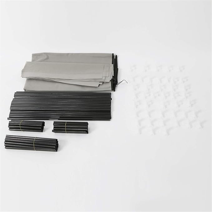 Free Standing Shoe Cabinet Double Rows 12 Lattices Combination Style Shoe Cabinet with Nonwoven Fabric Cover for Bedroom Entryway Hallway Living Room，Grey