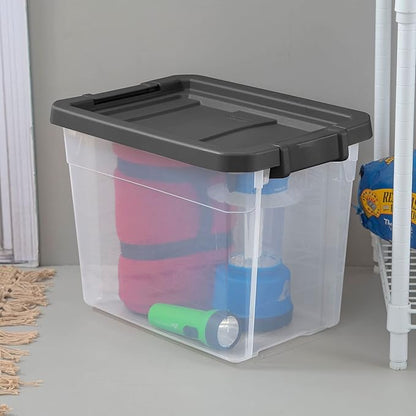 Sterilite Box Stacker Modular Clear 30QT 14733V06
