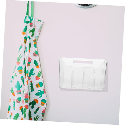 Luxshiny Compact Wall-mounted Storage Box Adhesive Cabinet Organizers for Kitchen Bathroom Pantry Easy to View