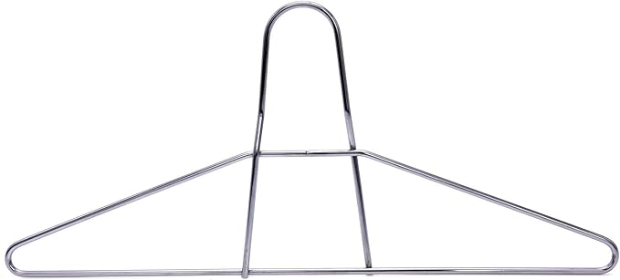 Quality Hangers Metal Hangers – Heavy Duty Hangers – Anti Theft Wire Hangers Suitable for Suits Coat Jacket – Hangers for Shuls Gyms Retail Stores Hotels – Can Carry Up to 200LBs (Chrome, 30 Pack)