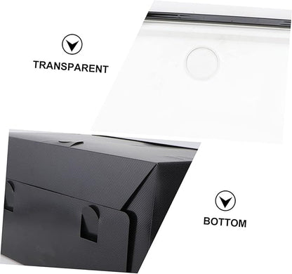 Capacity Side Opening Plastic Shoe Storage Box Stackable Organizer for Home Dust Design for Sneakers and Seasonal Footwear