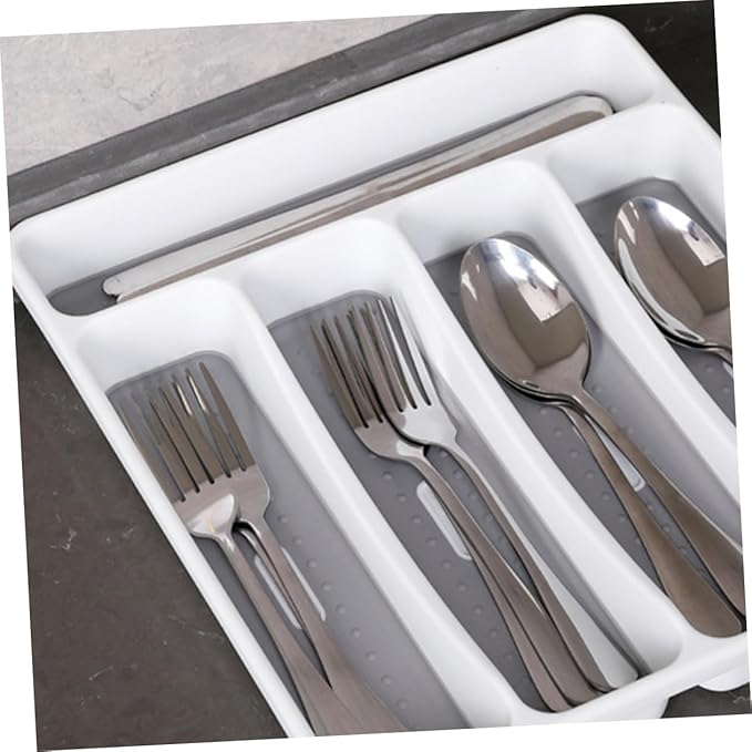 Mikinona 1pc Cutlery Storage Organizer Multi-divided Fork Spoon Tray for Kitchen Drawer Storage to Organize Utensils and Items