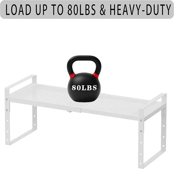 Expandable Metal Shoe Rack, Adjustable Space-Saving, Heavy-Duty Shoe Rack with Borders. Multi-Functional for Closet, Bathroom, Entryway, Kitchen or Office