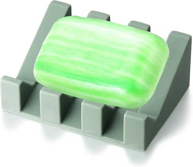 Soap Dish, Bar Soap Holder for Shower for Bathroom, Kitchen, Bathtub, Easy to Clean, Keep Soap Dry, Extend Soap Life