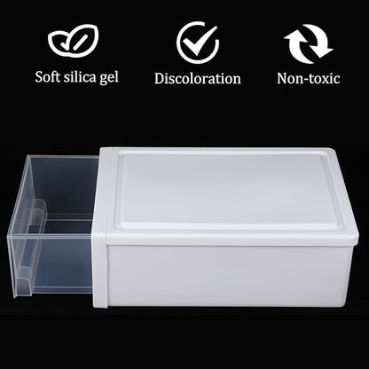 2Pcs Transparent Stackable Shoe Storage Organizer with Lids Plastic Containers for Shoes Closet Organizer Storage Boxes for Easy Access and Organization