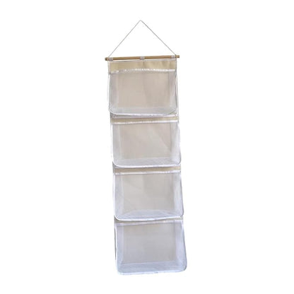 Fenteer Over Door Organizer,Hanging Storage Organizer,Stuffed Animal Storage, Accessory Holder for Shoes Girl Nursery Boy, White
