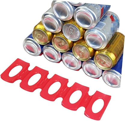 Mikinona 2pcs Can Beverage Beer Rack Pad Stacking Wine Bottle Organizer for Fridge