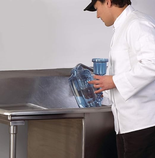 San Jamar Rapi-Kool Cold Paddle Chill Utensil for Chilling Soups and Hot Liquids In Restaurants and Kitchens, Plastic, 64 Ounces, Blue, (Set of 2)