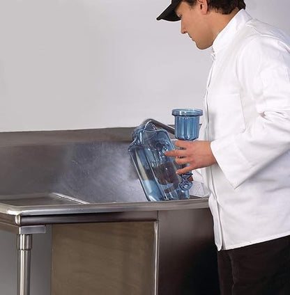 San Jamar Rapi-Kool Cold Paddle Chill Utensil for Chilling Soups and Hot Liquids In Restaurants and Kitchens, Plastic, 64 Ounces, Blue, (Set of 2)