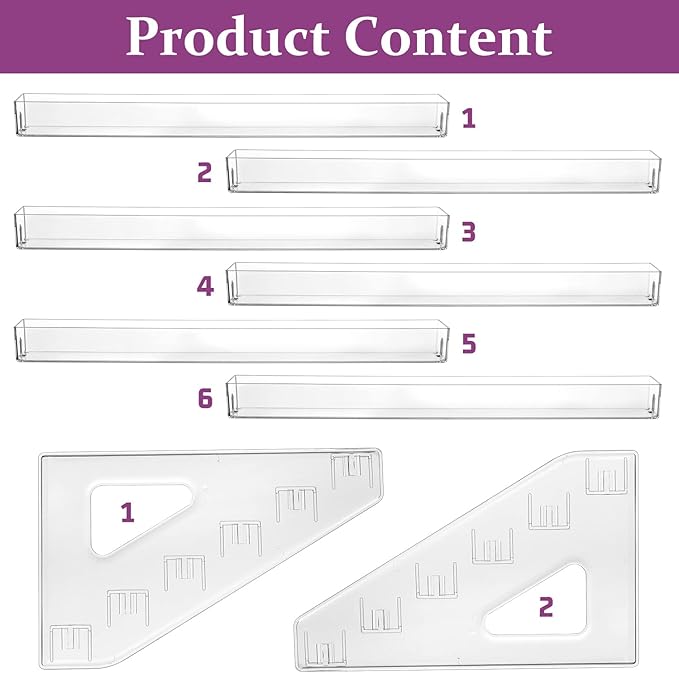 JessLab Nail Polish Organizer, 6-Tier Clear Acrylic Sunglass and Essential Oil Holder, Makeup Organizer for Bathroom Vanity Countertop