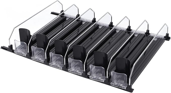 VINGVO Drink Organizer For Fridge, Can Holders For Fridge Self Pushing Soda Can Dispenser For Refrigerator Can Dispenser For Fridge with Automatic Pusher Glide Soda Can Organizer (31cm)