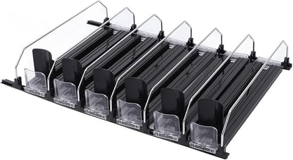VINGVO Drink Organizer For Fridge, Can Holders For Fridge Self Pushing Soda Can Dispenser For Refrigerator Can Dispenser For Fridge with Automatic Pusher Glide Soda Can Organizer (31cm)