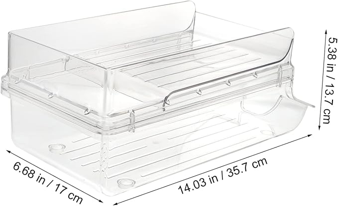 Soda Can Organizer Rack Refrigerator Holder for Beverage Cans Transparent Design for Easy Viewing Storage for Fridge and Pantry