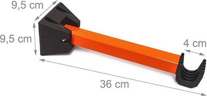 Relaxdays Wall Foldable Bicycle Hanging Racks Cycle Storage (Pack of 2) -Orange