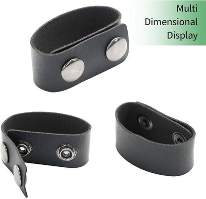 TUYOHW 4Pcs Duty Belt Keepers with Double Snaps for 2.7" Wide Belt Retainer Law Enforcement Police Security Leather Utility Tactical Belt Accessories