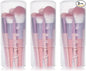Retractable Travel Makeup Brush Holder, Clear Plastic Brush Cup with Lid, Portable Brushes Organizer for Makeup Artists | Vanity, Multi-Purpose Pen Pencil Container & Straw Holder, 3pcs
