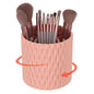 Makeup Brush Holder Organizer - 360° Rotating, 5-Slot Brush Cup for Cosmetics, Lipsticks, Pens | Vanity & Desk Organizer (Pink)
