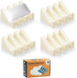 Self Draining Soap Dish Holder,Silicone Soap Dish,for Bathroom,Kitchen, Sponges，Can Extend Soap Life，Keep Soap Bars Dry and Easy Cleaning (N-Cream White,4-Pack)