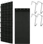 Over the Door Shoe Organizer, 28 Large Breathable Mesh Pockets, Space Saving Hanging Storage, Holds Up to 40 lbs, Hangs on Closets for Shoes, Accessories, Black