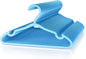 VILICK Plastic Kids Hangers - 50 Pack Non-Slip Baby Clothes Hangers for Closet, Toddler & Newborn Clothing Pants, Skirts, Coats (Blue)