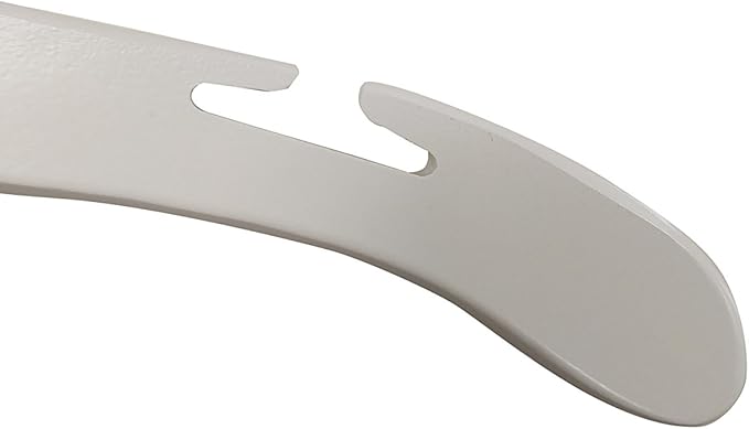 NAHANCO Contemporary Collection: Wooden Shirt Hanger with Notches, 17" White (Pack of 100)
