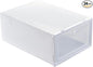 24pcs Thicken Plastic Shoe Boxes Stackable Sneaker Boxes Moisture and Dustproof for Shoe Cabinets