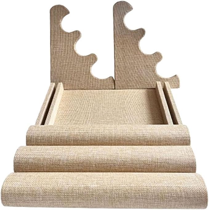 Flannelette Bracelet Display Stand,Jewelry Bracelet Necklace Rack Display Holder (linen)