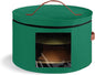 Samplife Hat Box,Hat Storage Box,Stackable Round Brim Hats Organizer Bag Container for Closet,Travel Hat Boxes for Women, Cowboy Hat Organizer, FoldableTravel Cap Boxes (08-Green, 16.5" D x 10.5" H)