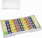 K Cup Holder,Bamboo Coffee Pod Holder Drawer Organizer, Expandable Coffee Pod Holder Tea Bag Storage Organizer for Kitchen Office Coffee Bars,Accommodate 45 K Cups (White)