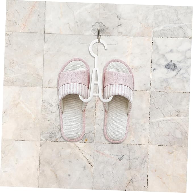 Ciieeo 20pcs Hanging Shoe Drying Rack with Large Hooks Multi-Functional Organizer for Slippers Sneakers and Heels Portable Space-Saving Shoe Hanger for Wardrobe Storage