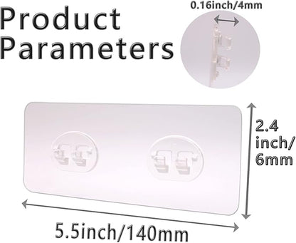 8 Pack Shower Caddy Adhesive for Replacement, Strong Transparent Adhesive for Shower Caddy Sticky Pads, No Drilling for Corner Shelf Basket, Bathroom Storage Shelves, Kitchen Racks and Soap Holder