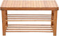 Bamboo Shoe Rack Bench 3-Tier Free Standing Wood Shoe Storage Organizer Shelf Holder Home Entryway Hallway Furniture Eco-Friendly Large Size: 34.6" L x11.1 W x 17.7" H (100% Natural Bamboo)