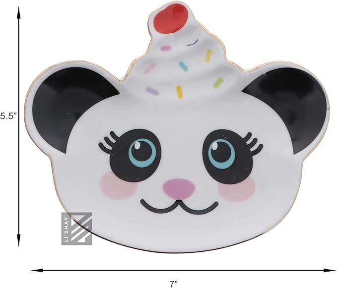 Li'Shay Animal Printed Adorable Trinket Dish - Panda