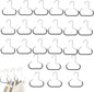 Durable Steel Hangers: Maximize Closet Space with Versatile Storage, Stainless Steel Hat Hangers for Closet, Hat Rack Hats Holder for Baseball Caps, Scarf and Hats Organizer (Black,24 PCS)