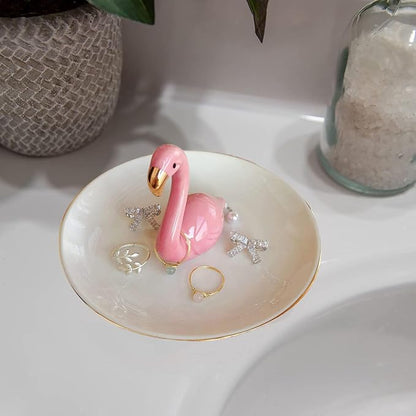 Ceramic Jewelry Holder.Storage Box For Rings,Earrings,Necklaces And Bracelets.Birthday Wedding Holiday Gift For ladies And Girls Jewelry Tray. (Aa)