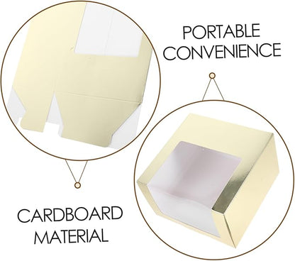 2pcs Square Hat Box with Window Clear Display Case for Baseball Caps Versatile Hat Holder for Home Travel