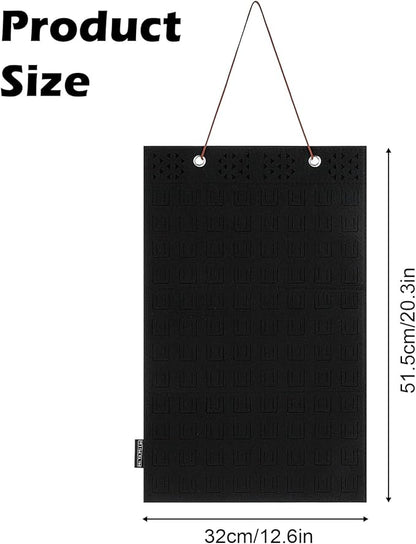 Pin Display - 96 Slots Felt Hanging Brooch Pin Organizer - Enamel Collection Brooch Pins Organizer