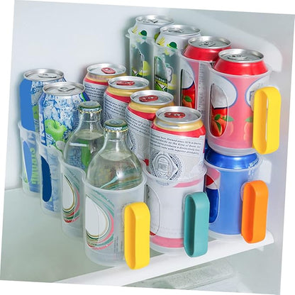 Hemobllo 3Pcs Can Dispenser Organizer for Refrigerator Versatile Soda Rack for Drinks Beer and Canned Beverages Storage for Home Kitchen and Pantry