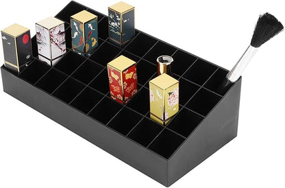 Lipstick Holder Organizer, 36 Grids Lipstick Makeup Organizer Lipstick Case Display Stand Makeup Organizer Storage Box(Black)