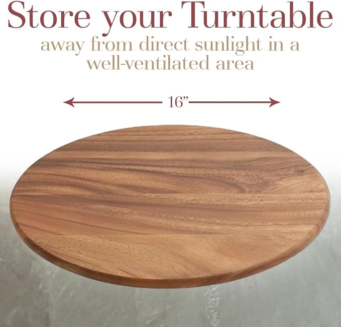Woodard & Charles Round Lazy Susan Turntable with Stainless Steel Ball Bearing Mechanism - ★★Pack of 6★★