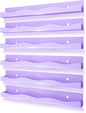 6 Pack Nail Polish Wall Mounted Shelf,15 Inch Nail Polish Floating Shelves for 66-90 Bottles Multi-Purpose,Ideal Gift, Great Display for Salons Retailers,Purple