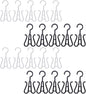ABOOFAN 20 Pieces Plastic Shoe Storage Hooks Hanging Organizer Racks Multi-functional Shoe Drying Hangers for Home Closet and Entryway, Black and White Set