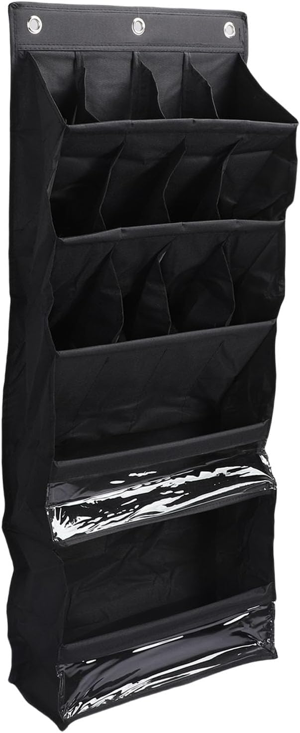 Yosoo Health Gear Pockets Over The Door Shoe Hanging for Closet, Premium Clear Rack Space Saving Storage Holder, Closet Hanger, Hangs on Closets Shoes, Accessories Door, Shoes Organizers Holder